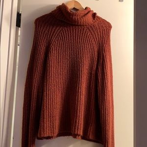 BP cowl-neck knit sweater